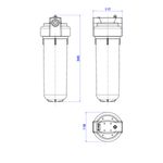 Filtro-de-Agua-Deca-para-Ponto-de-Entrada-Filtro-Nao-Possui-Cinza---Deca---1330.ENT---Fundo-Branco-Medida-Imagem-do-Desenho-tecnico-de-engenharia