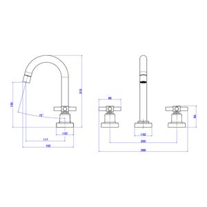 Kit Misturador Deca com 2 Acabamento para Banheiro Izy Cromado
