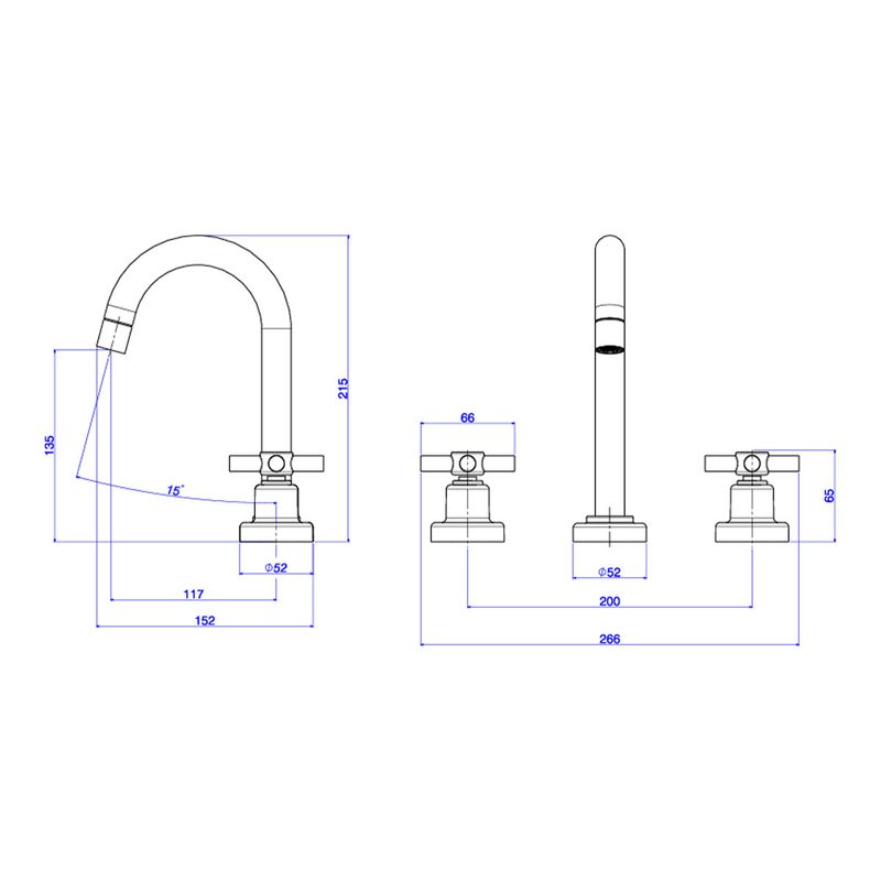 Kit-Misturador-Deca-com-2-Acabamento-para-Banheiro-Izy-Cromado---Deca---1877.C37.KIT2---Fundo-Branco-Medida-Imagem-do-Desenho-tecnico-de-engenharia