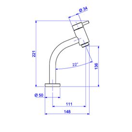 Kit Torneira Deca com 1 Acabamento para Lavabo Link Cromado