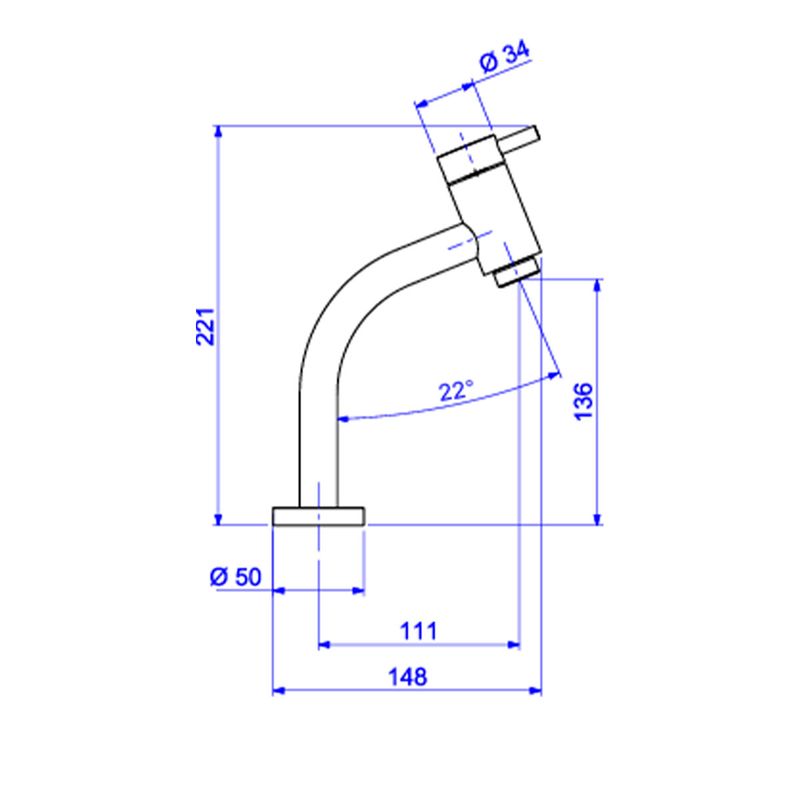 Kit-Torneira-Deca-com-2-Acabamento-para-Lavabo-Link-Cromado---Deca---1197.C.LNK.KIT2---Fundo-Branco-Medida-Imagem-do-Desenho-tecnico-de-engenharia
