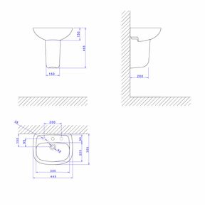 Lavatorio-Deca-Aspen-Verde---Deca---L.510.60---Fundo-Branco-Medida-Imagem-do-Desenho-tecnico-de-engenharia