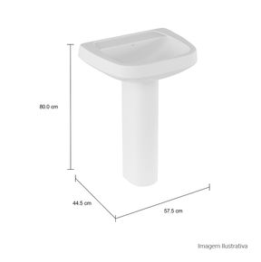 Lavatorio-Deca-Monte-Carlo-Branco---Deca---L.81.17---Fundo-Branco-Medida-Foto-com-medidas-Produto-unico-ou-multiplos