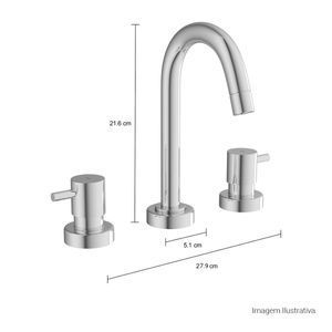 Misturador Deca de Mesa Bica Alta para Lavatório Link Cromado