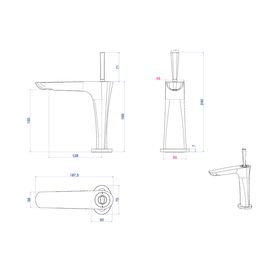 Misturador Monocomando Deca de Mesa Bica Baixa para Lavatório Lk Cromado