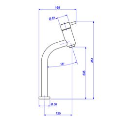 Misturador Monocomando Deca de Mesa Bica Alta para Lavatório Link Cromado