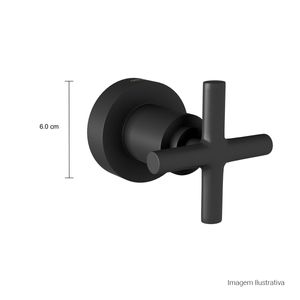 Acabamento para Registro de Gaveta Até 1 Duna Clássica Black Matte