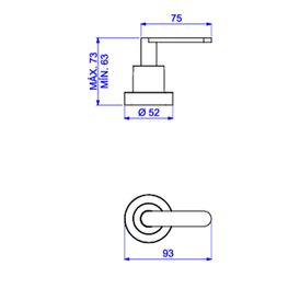 Acabamento para Registro de Pressão Deca 1/2 e 3/4 com Mecanismo 1/2 Volta Flex Plus Cromado