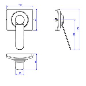 Acabamento para Válvula de Descarga Deca Hydra Eco Conforto Cromado