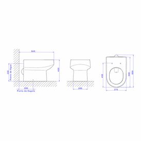Bacia Convencional Carrara Creme
