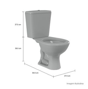 Bacia-para-Caixa-Acoplada-Deca-Izy-Cinza---Deca---P.111.87---Fundo-Branco-Medida-Foto-com-medidas-Produto-unico-ou-multiplos