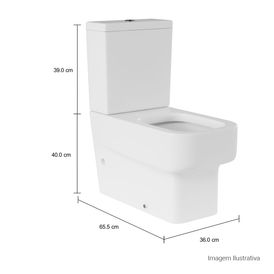 Bacia para Caixa Acoplada Deca Unic Branco