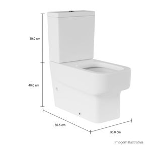 Bacia para Caixa Acoplada Deca Unic Branco