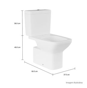 Bacia-para-Caixa-Acoplada-Deca-Clean-Branco---Deca---P.460.17---Fundo-Branco-Medida-Foto-com-medidas-Produto-unico-ou-multiplos