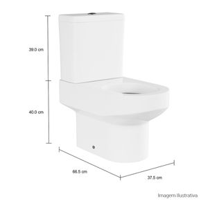 Bacia para Caixa Acoplada Deca Carrara Branco