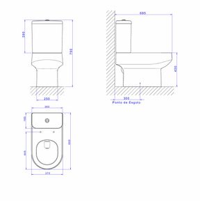 Bacia-para-Caixa-Acoplada-Deca-Carrara-Creme---Deca---P.606.37---Fundo-Branco-Medida-Imagem-do-Desenho-tecnico-de-engenharia