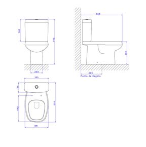 Bacia-para-Caixa-Acoplada-Deca-Monte-Carlo-Creme---Deca---P.808.37---Fundo-Branco-Medida-Imagem-do-Desenho-tecnico-de-engenharia