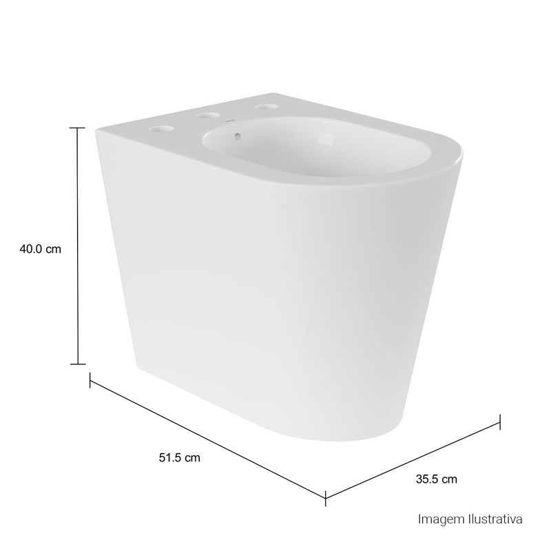 Bide-Deca-3-Furos-Lk-Branco---Deca---B.23.17---Fundo-Branco-Medida-Foto-com-medidas-Produto-unico-ou-multiplos