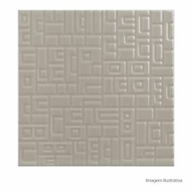 Porcelanato Monocromatico Lux 20x20cm Cinza - Portinari Allegro Gr Kit Bold