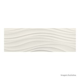 Porcelanato Monocromatico Matte 30x90cm Branco - Portinari Imagine Hd Mare Cintilante Retificado