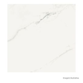 Porcelanato Marmorizado Natural 90x90cm Branco - Portinari Palazzo Statuario Nat Pietra Prime Retificado
