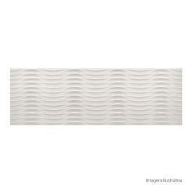 Porcelanato Decorado Matte 33x100cm Cinza - Portinari Sensorial Curva Sgr Retificado