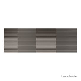 Porcelanato Decorado Matte/lux 33x100cm Metalizado - Portinari Sensorial Line Steel Gr Mlx Retificado