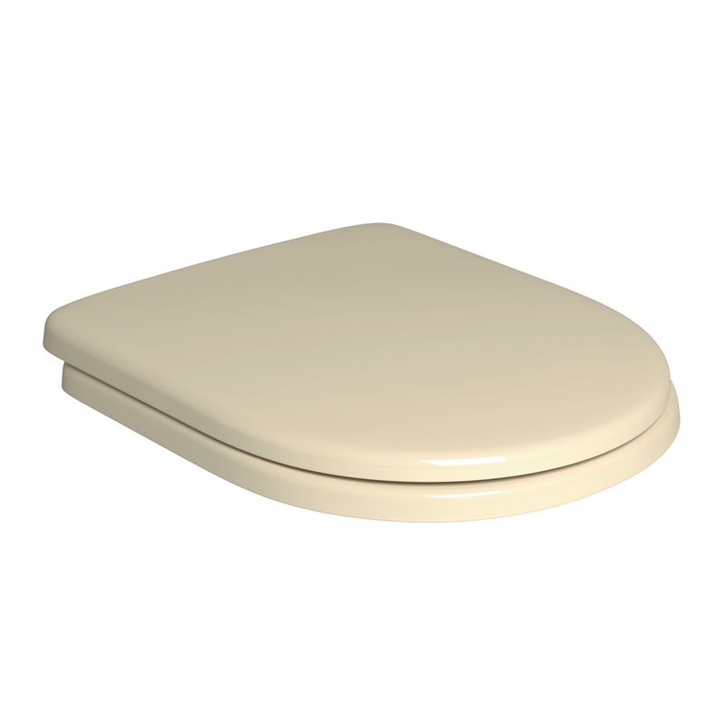 Assento-Deca-em-Plastico-Slow-Close-para-Bacias-Carrara-Level-Nuova-Creme---Deca---AP.65.37---Fundo-Branco-Produto-Principal-SKU-posicionada-na-diagonal-direita-ou-redondo-e-produto-fechado