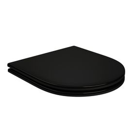Assento Poliéster Slow Close com Microban para Bacias Carrara / Duna / Lk / Level / Nuova Ébano / Black Matte