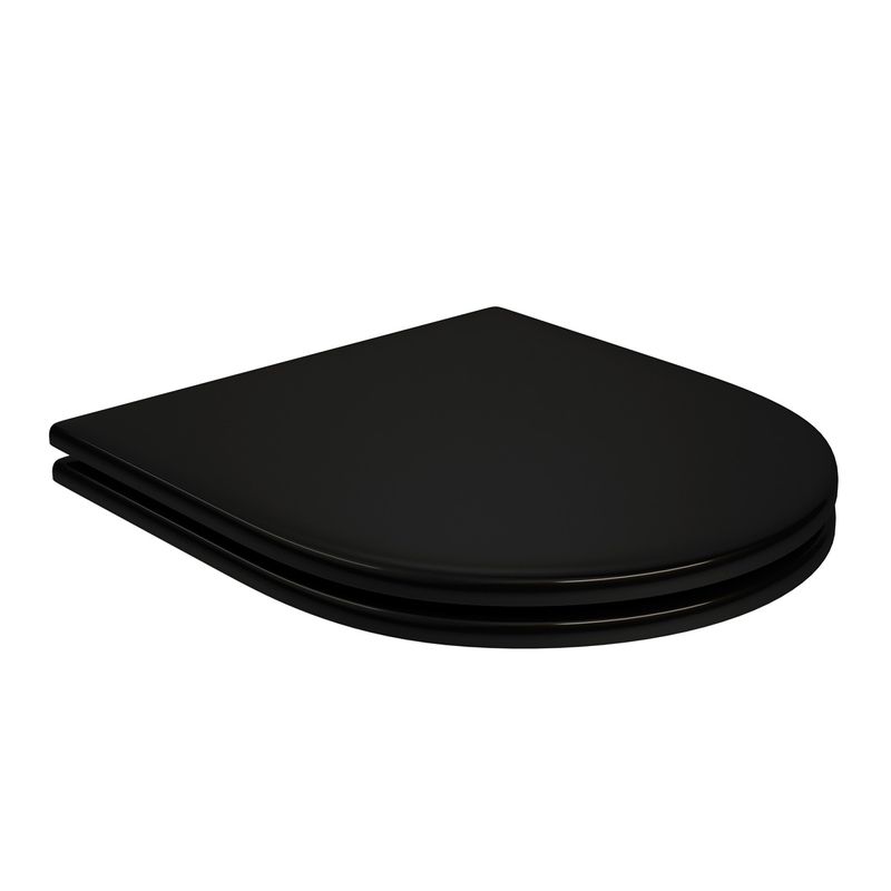 Assento-Deca-em-Poliester-Slow-Close-com-Microban-para-Bacias-Carrara-Duna-Level-Lk-Nuova-Ebano-e-Black-Matte---Deca---AP.237.BL.MT.95---Fundo-Branco-Produto-Principal-SKU-posicionada-na-diagonal-direita-ou-redondo-e-produto-fechado