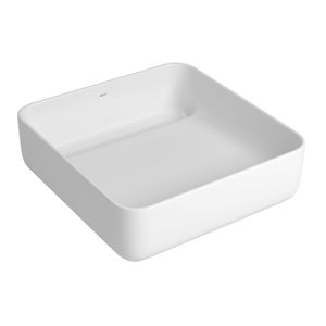 Cuba de Apoio Deca com Válvula Oculta Quadrada 40cm Quadratta Branco