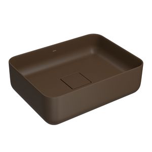 Cuba Retangular de Apoio 40cm Marrom Fosco
