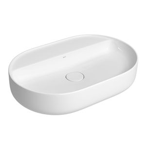 Cuba de Apoio Deca com Mesa Oval 60cm Slim Branco