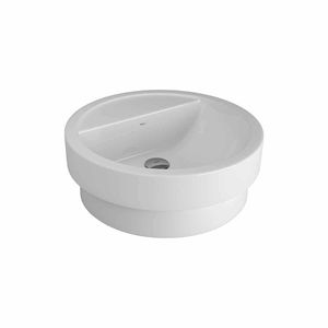 Cuba de Apoio/sobrepor Deca com Mesa Cilíndrica Branco