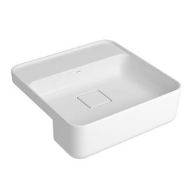 Cuba de Semiencaixe Deca com Mesa Quadrada 40cm Branco