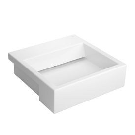 Cuba de Semiencaixe Deca com Mesa e Válvula Oculta Retangular Branco