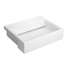 Cuba de Semiencaixe Deca com Mesa e Válvula Oculta Retangular Branco