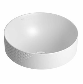 Cuba-de-Sobrepor-Deca-com-Textura-Redonda-400mm-Diamante-Branco-Fosco---Deca---L.1050.LS.16---Fundo-Branco-Produto-Principal-SKU-posicionada-na-diagonal-direita-ou-redondo-e-produto-fechado