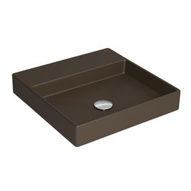 Cuba de Sobrepor Quadrada com Mesa L.129 Marrom Fosco