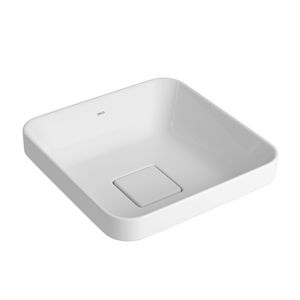 Cuba de Sobrepor Deca Quadrada 30cm Branco