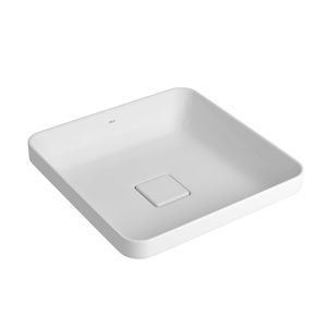 Cuba de Sobrepor Deca Quadrada 40cm Branco