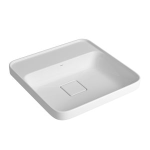 Cuba de Sobrepor Deca com Mesa Quadrada 40cm Branco