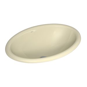 Cuba de Sobrepor Oval Creme