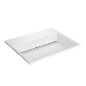Cuba de Sobrepor Deca com Mesa e Válvula Oculta Retangular Branco