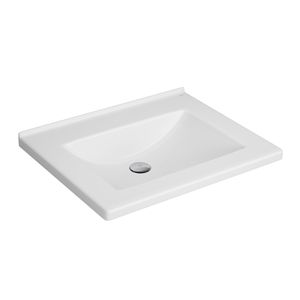 Cuba de Sobrepor Deca com Mesa Retangular Branco