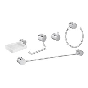 Kit de Acessórios Deca com 5 Peças Flex Cromado