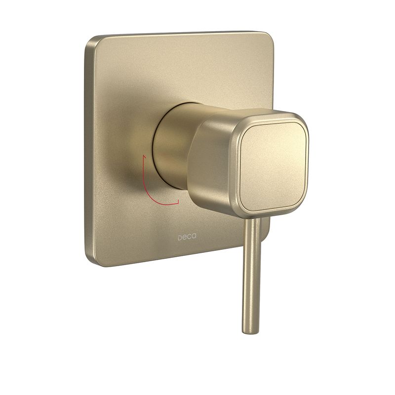Acabamento-para-Monocomando-Deca-de-Chuveiro-Quadrado-You-Summer-Gold---Deca---4993.SM105.CHU.MT---Fundo-Branco-Produto-Principal-SKU-posicionada-na-diagonal-direita-ou-redondo-e-produto-fechado