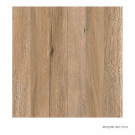 Porcelanato Amadeirado Hard 60x60cm Bege - Portinari Alameda Be Deck Mat Esmaltado Bold