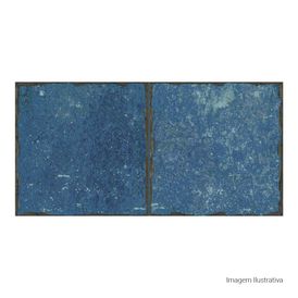 Porcelanato Pedra Hard 10x20cm Azul - Portinari Atlantis Bl Esmaltado Bold