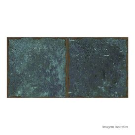 Porcelanato Pedra Hard 10x20cm Verde - Portinari Atlantis Gn Esmaltado Bold